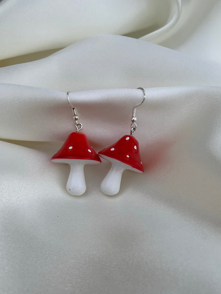 Mushroom earrings