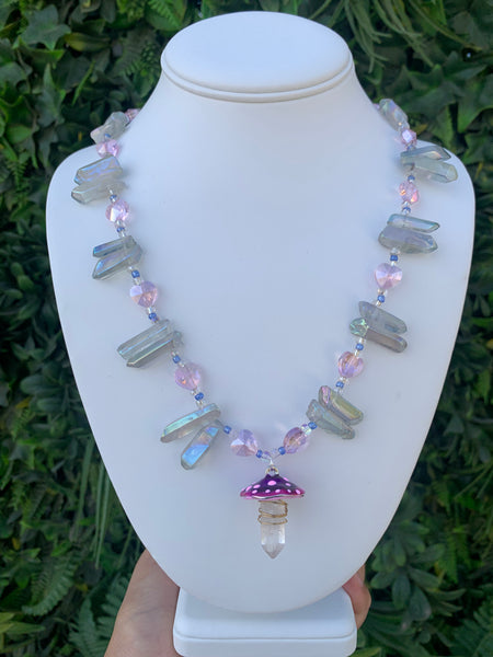 Mushroom Aura necklace