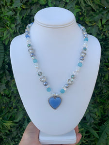 Blue angel necklace